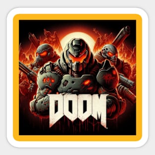 Doom Guys Sticker